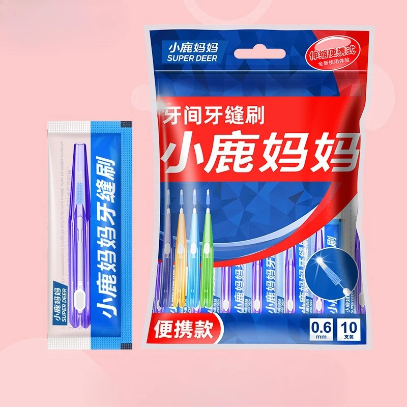 Individually 10PCS L-Shape Interdental Brush Wire Orthodontic Interdental Brush Orthodontic Toothbrush Soft Bristle Oral Care