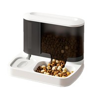 Automatic Cat Feeder and Water Dispenser Combo Dual Bowl Pet Food Dish Smart Timer Dog Bowl All-in-One Feeding Station