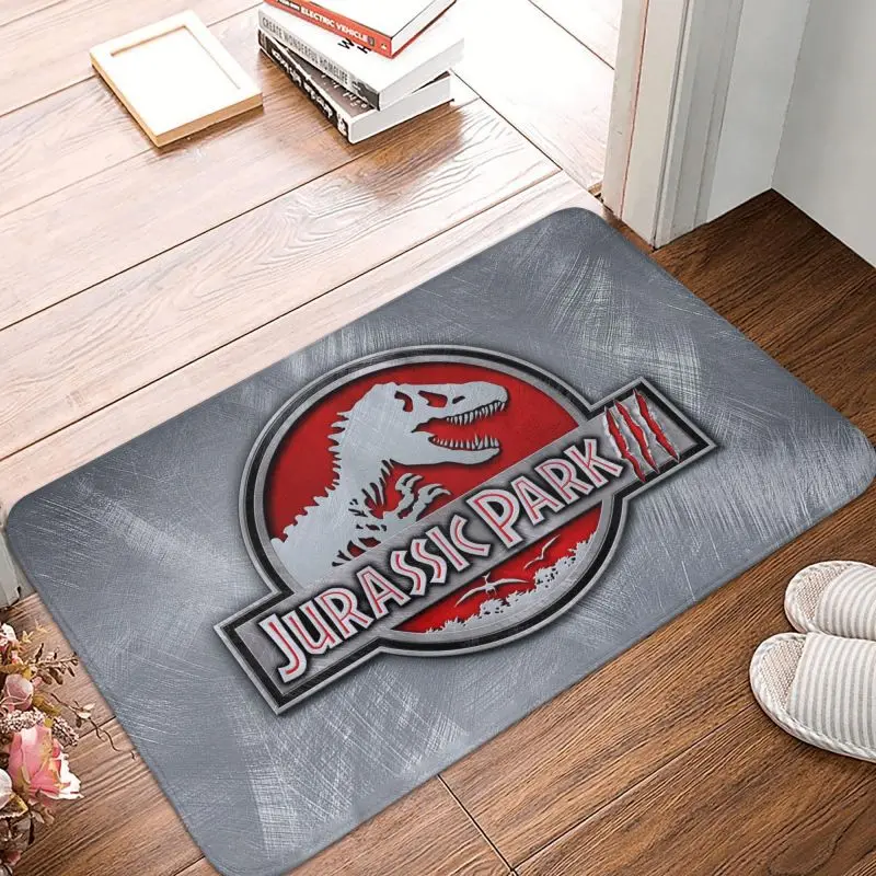 Jurassic Park Front Door Floor Entrance Mats Indoor Dinosaur World Kitchen Bath Doormat Toilet Carpet Rug Living Room Footpad