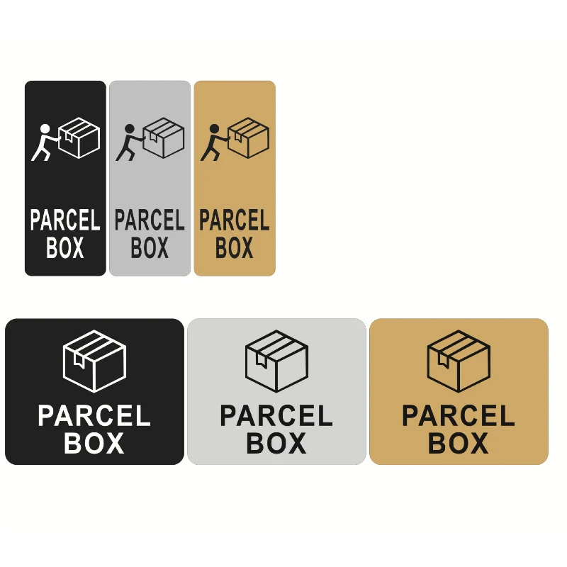 Acrylic signage parcel box reminder sign location marker luggage indicator logistics label self-adhesive wall sticker