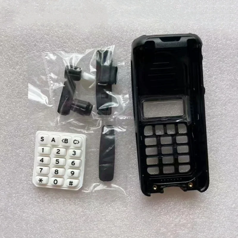 Full-keypad Front Housing Case Cover with Knobs for KENWOOD NX1300 NX1200 NX-1300 NX-1200 Radio Replacement Accessories