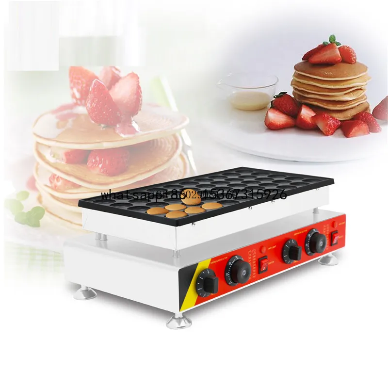 With 50 Hole Round Shape Waffle Maker Machine Commercial Dorayaki Electric Heating Muffin Machine