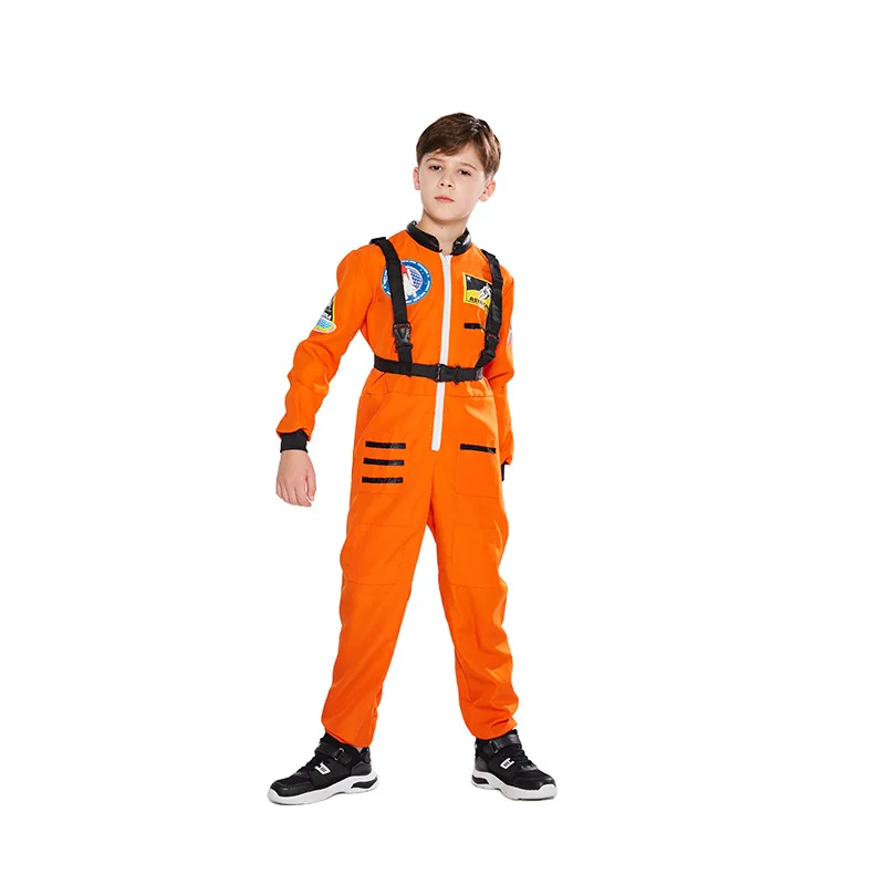 Kid Astronaut Costume Space Suit Rompers for Boys Halloween Christmas Birthday Party Cosplay Fancy Dress Pruim Book Week Outfit