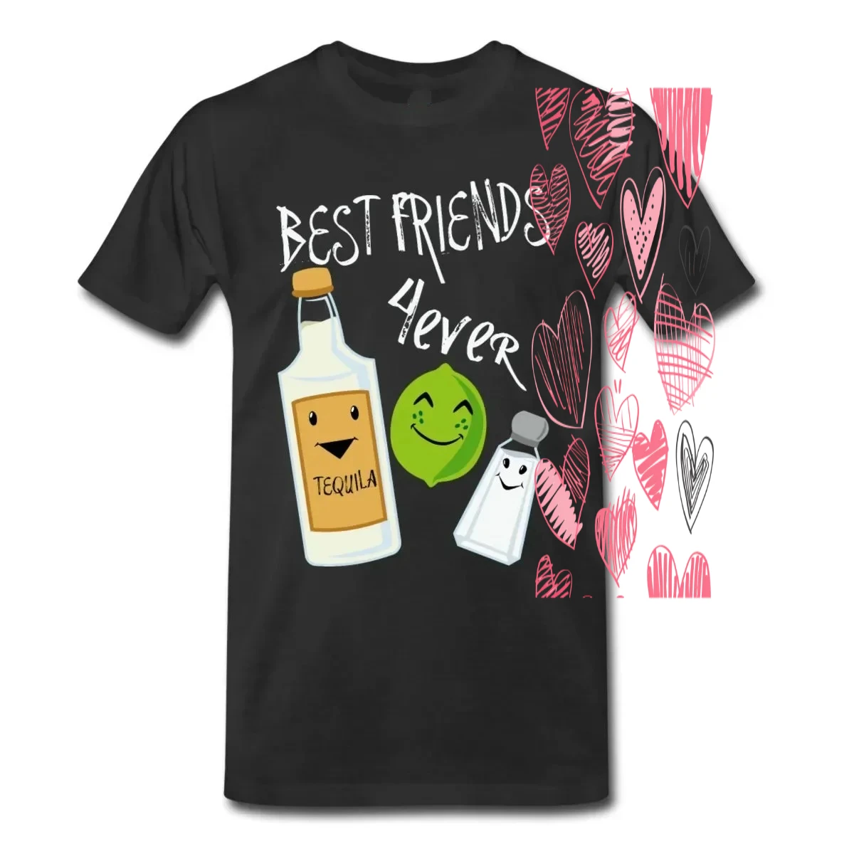 

Funny Best Friends Forever T-Shirt 100% Cotton O-Neck Short Sleeve Summer Casual Mens T-shirt Streetwear