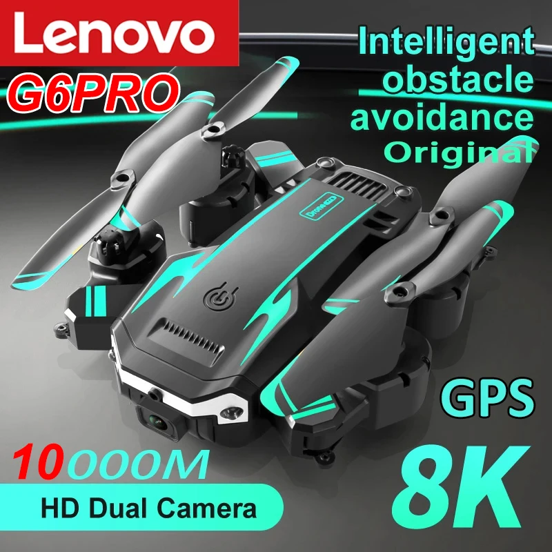 Lenovo G6Pro Drone GPS 8K 5G Professional HD Aerial Photography Dual-Camera Obstacle Avoidance Four-Rotor Helicopter 10000M