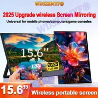 NEW 15.6” Wireless Portable FHD 1080P 16:9 IPS Panel Secondary Display Computer Monitor Type-C HDMI For Xbox Switch Laptop