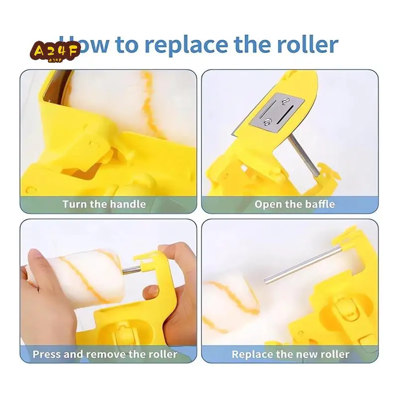 

A24F-Painting Trimmer Edger Tools For High Ceilings With Edger Paint Brush Kit, For Trim Corner Painting Cut In Tool