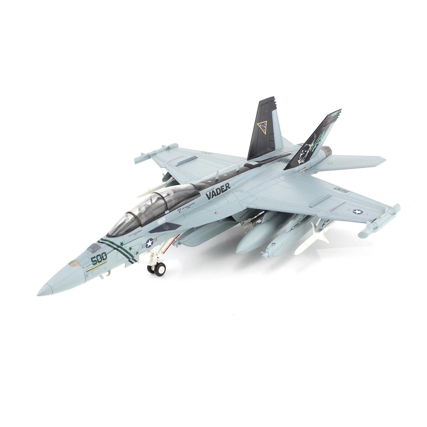 HA5159 1/72 US Navy EA-18G Electronic Fighter Model VAQ-209 Squadron Static Alloy Aircraft Model