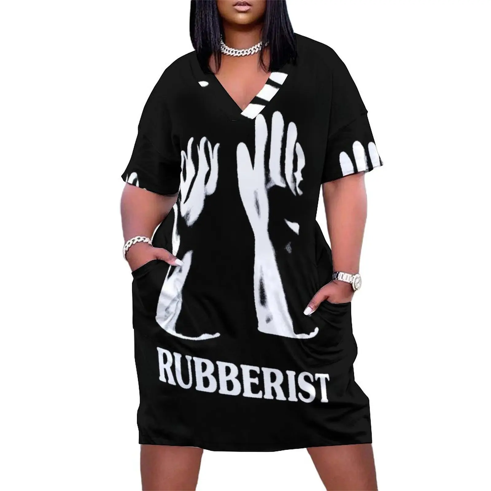 

Creative Popular Gloves Rubberist Funny Custom Favorite Loose Pocket Dress luxury dress Clothing female