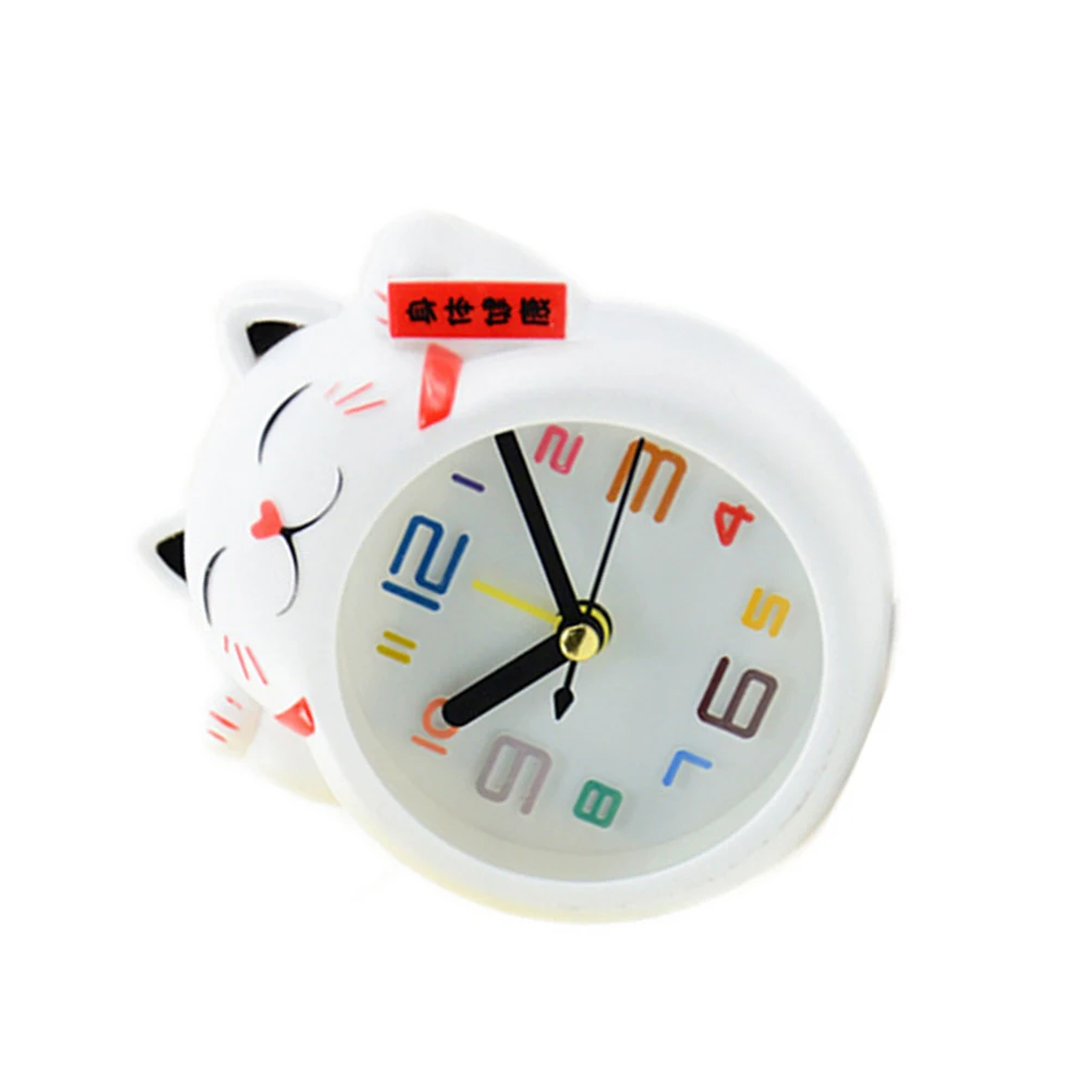 

Kawaii Cartoon Desk Clock Vintage Shaped Kitten Timer Room Decor Home Creative Table Clock Accessory Gift