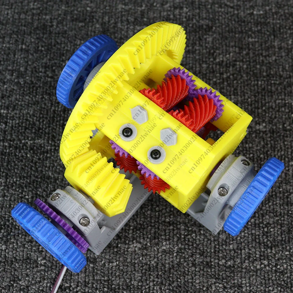 For Torson Type Self-locking Limited Slip Double Worm Gear Worm Structure 3D Printing Automotive Teaching Aids