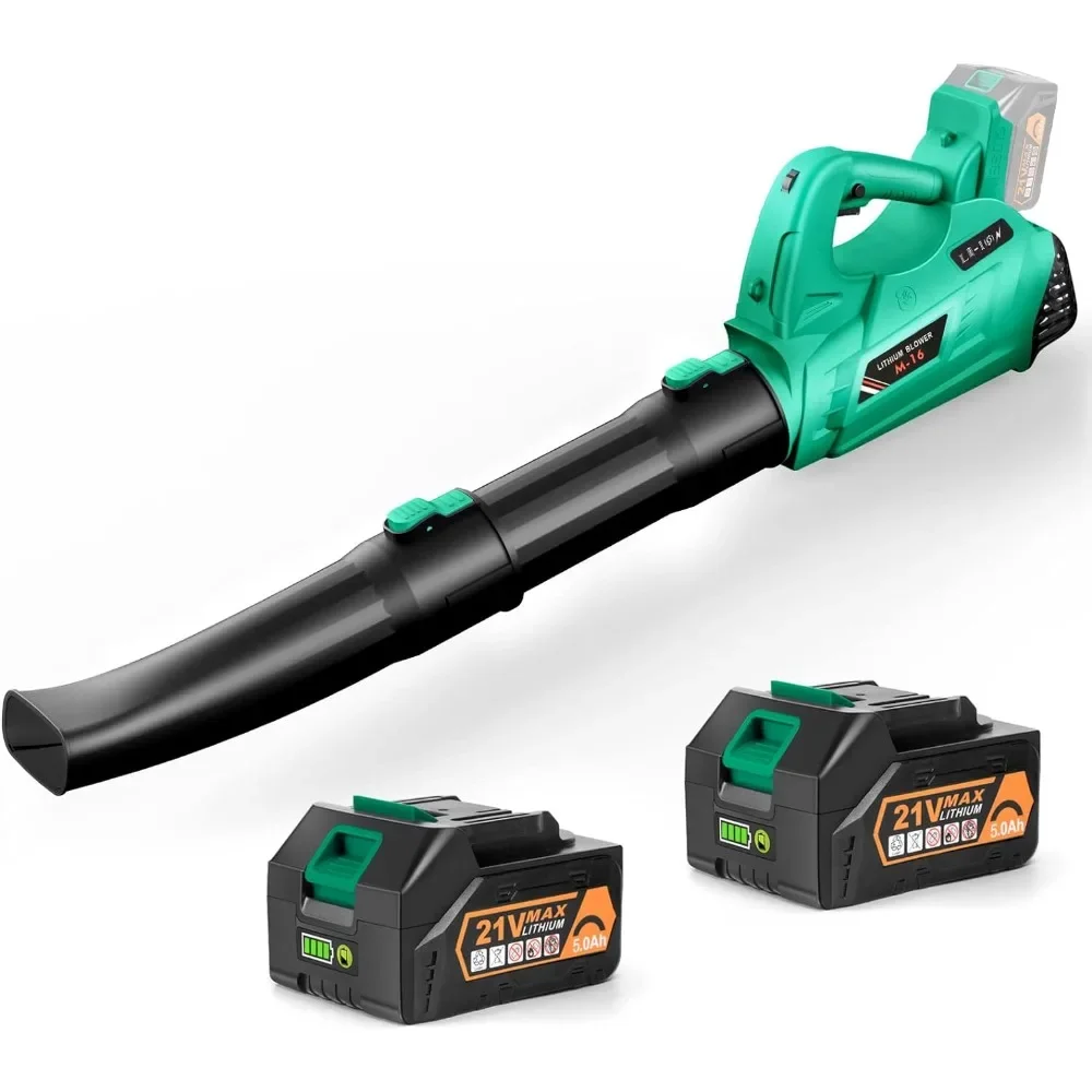 

Leaf Blower - 320CFM 180MPH 21V Leaf Blower Cordless with 2 X 5.0 Ah Battery & Charger