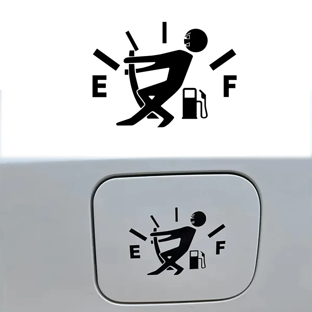 

Funny Car Stickers Pull Fuel Tank Pointer Reflective Vinyl Sticker High Gas Decal Fuel Gage Empty Stickers Decal Auto Exterior