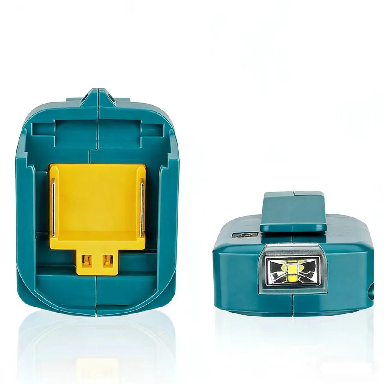 Adaptador de bateria com luz para BL1830 BL1840, saída dupla USB, conversor de bateria para carregamento, acessórios para ferramentas elétricas