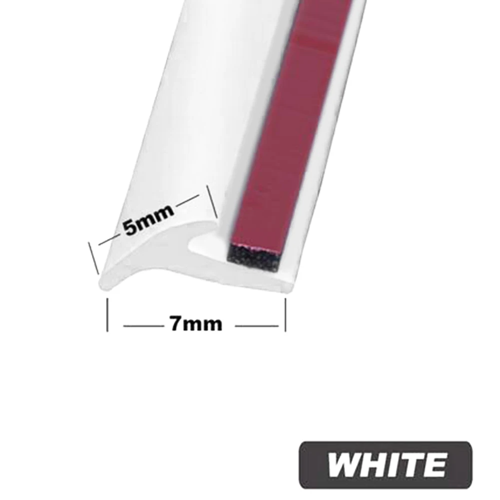 Car Rubber Seal Strip For Front Rear Bumper & Lip Headlight Side Skirt Fender T-Type Seal Edge Gap Strips Weatherproof Edge Trim