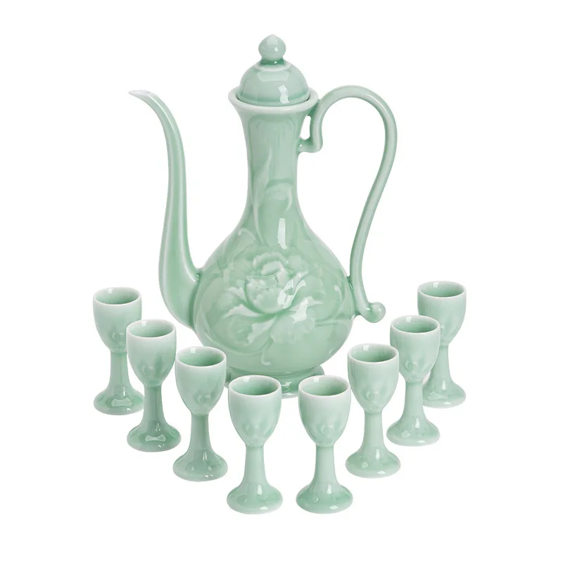 

ceramic wine glass, high-end gift box set, decanter.