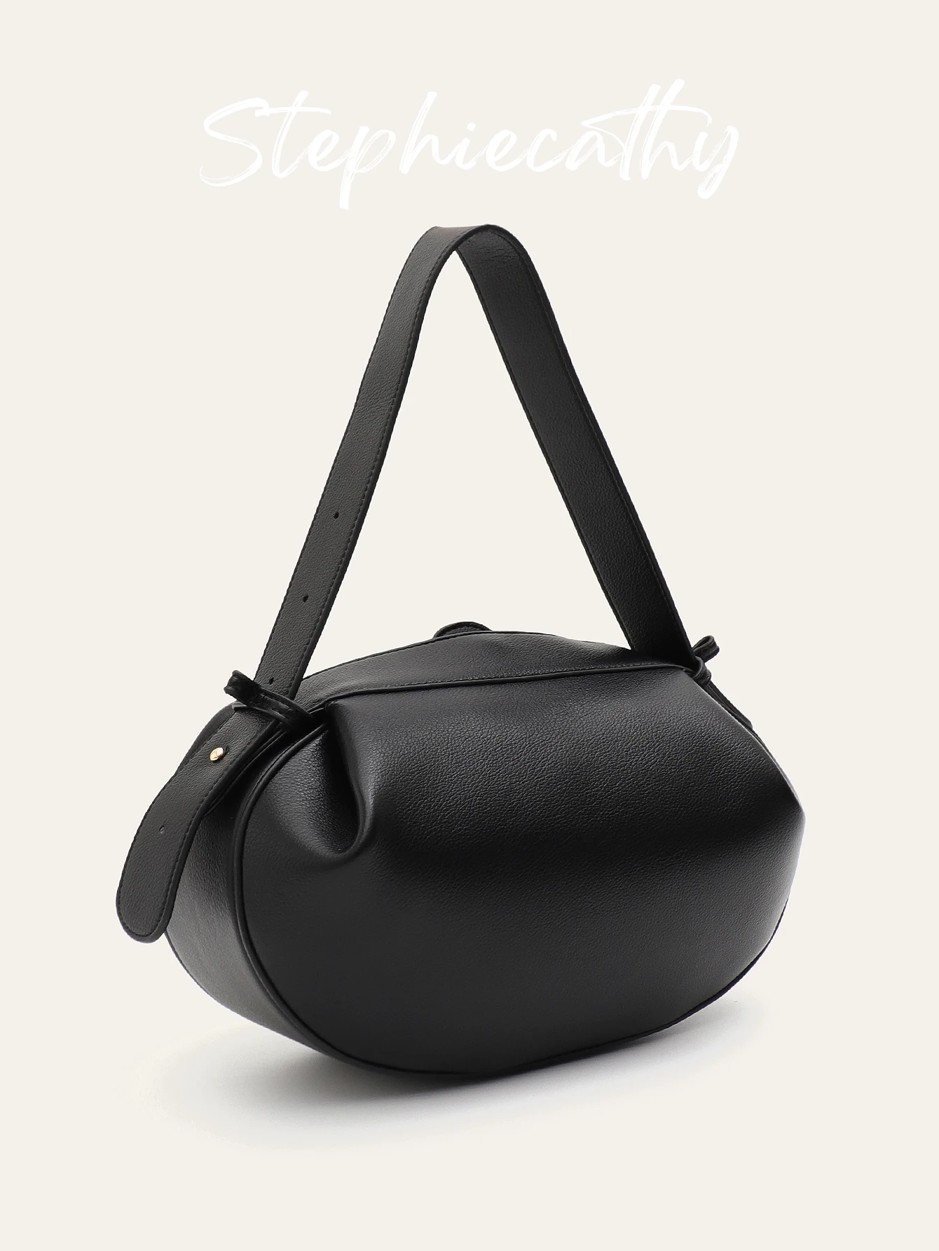 

SC Women Fashion Designer PU Vegan Leather Handbags Niche Brand Rugby Shape Top-handle Bags Cross body Shoulder Purses Daily