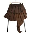 high waist faux "leather"