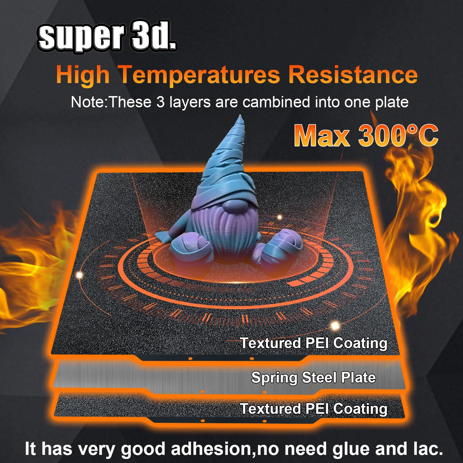 

Для Elegoo Neptune 4 Max, сборные пластины 430x430 PEO PET PEI, обновленная пластина для кровати Anycubic kobra 2 Max, аксессуары, тарелка для сборки кровати