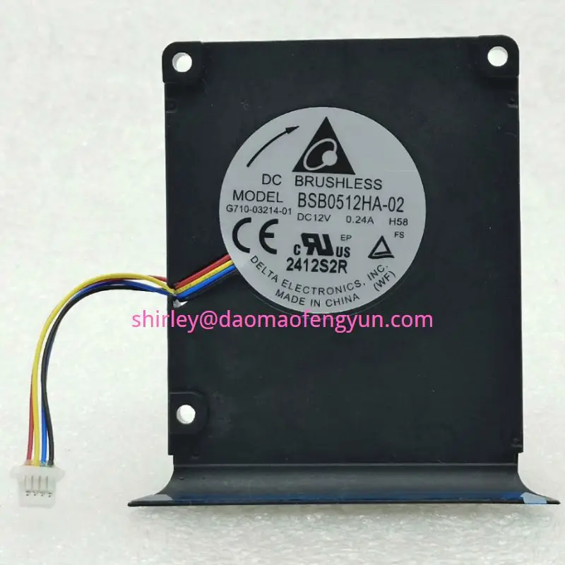 Brand New Delta BSB0512HA-02 industrial control cabinet routing integrated 5cm DC12V 0.24A turbine centrifugal blower