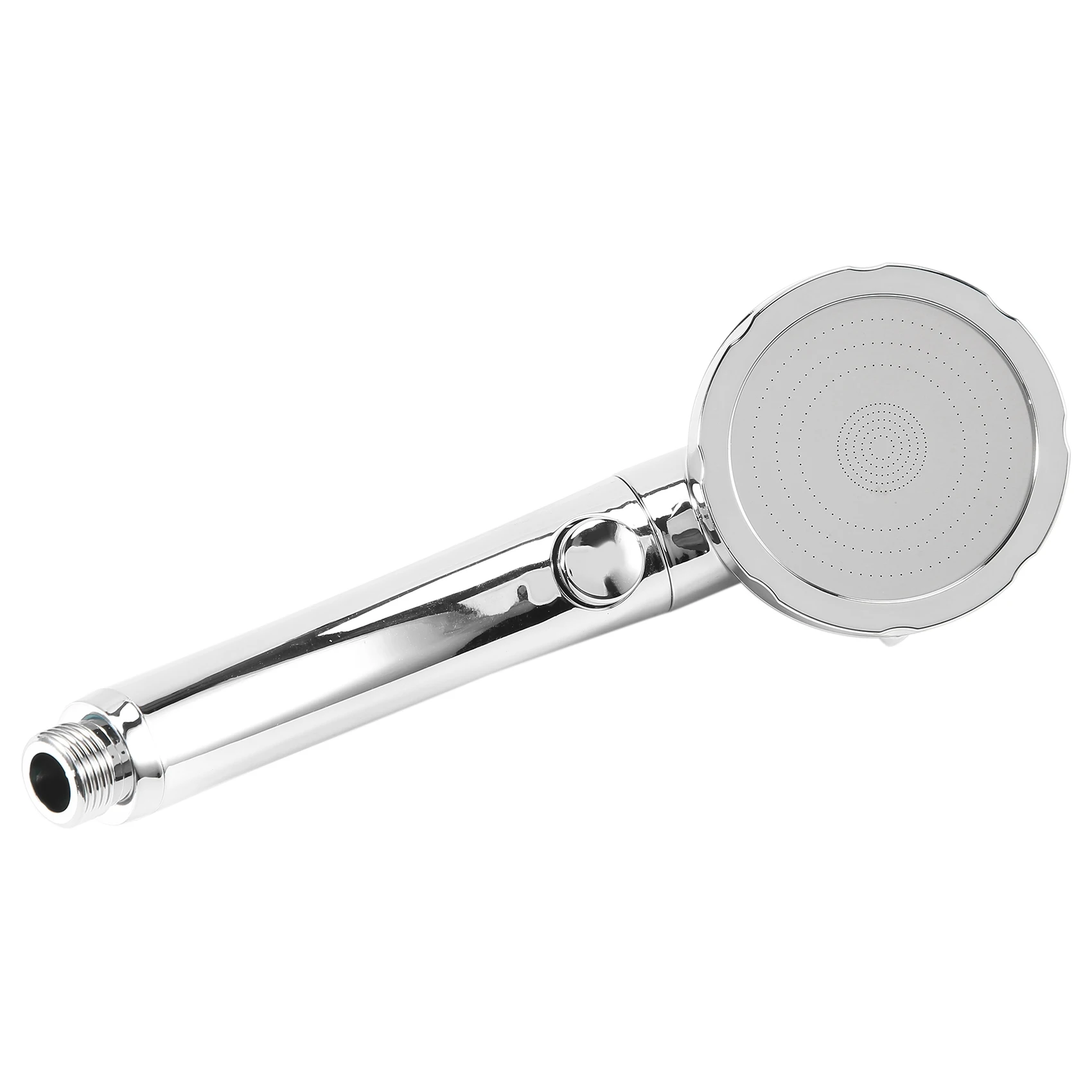 BAAU Handheld Shower Head High Pressure Chrome 3 Spary Setting With ON/OFF Pause Switch Water Saving Adjustable Luxury Spa Detac