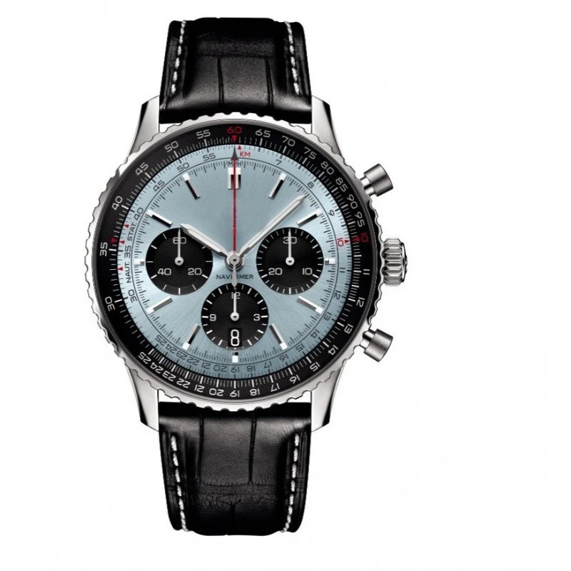 ​ ​ مصمم جديد رجل كوارتز ساعة 6 اليد متعددة الوظائف حزام من الجلد الأعمال عارضة أنيقة ساعة اليد فكرة هدية عالية الجودة ​ ​