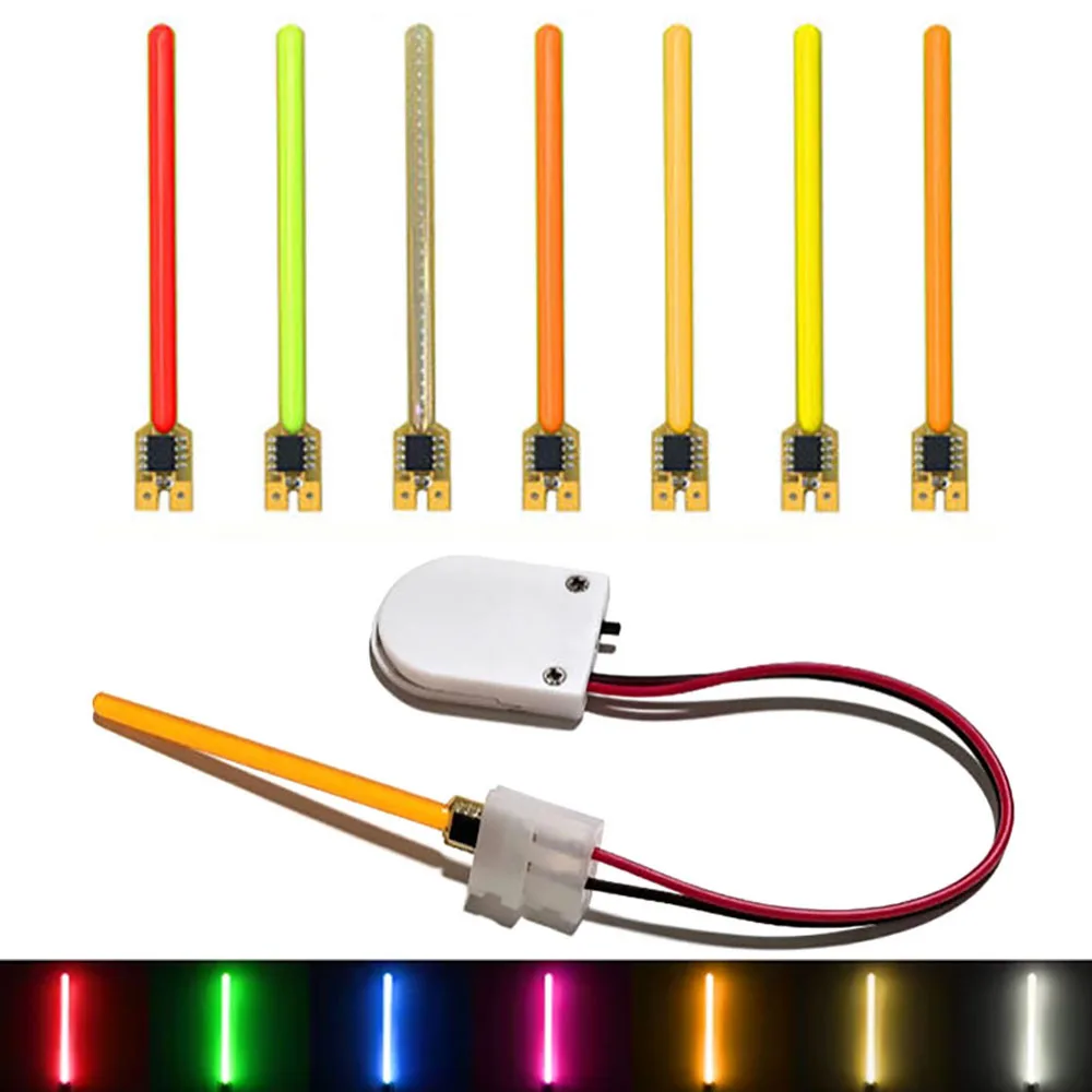 3V LED COB Meteor Shower Flowing Water Filament Flexible Diode Lighting Multicolor Incandescent Lamp Accessories 40mm/59mm/70mm