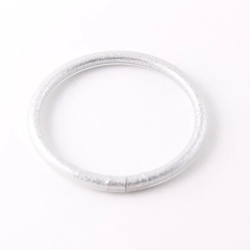 1 قطعة سوار الموضة Bouddhiste بوذا فتاة أساور كومة سيليكون ضوء بريق هلام أساور سوار للنساء