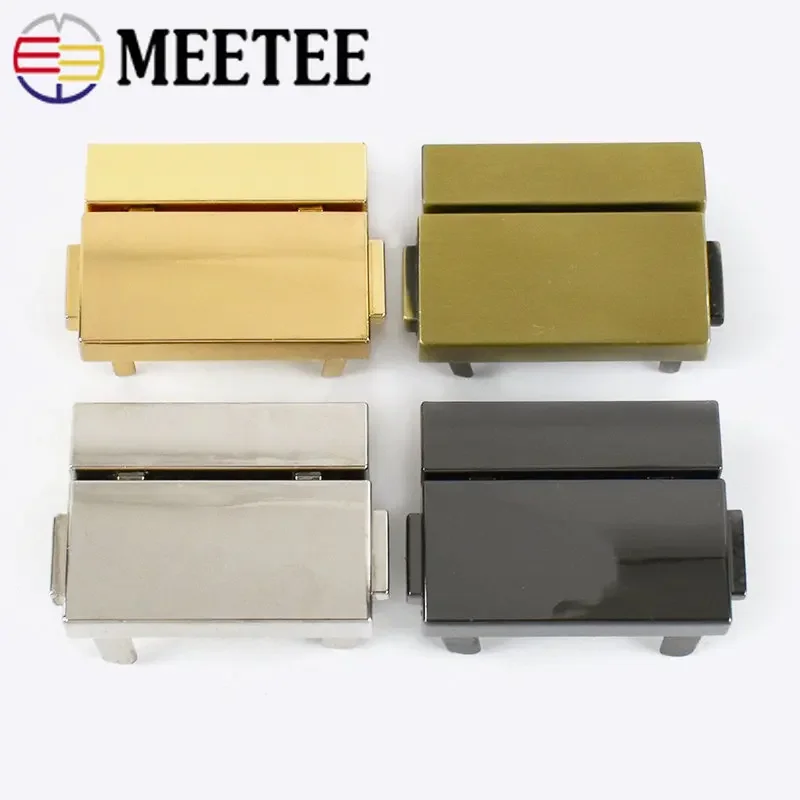 1/2/4 szt. Meetee 38x2 9mm torba metalowa zamki sprężynowe klamry damskie ozdobne zapięcia klamry do torebki DIY akcesoria sprzętowe