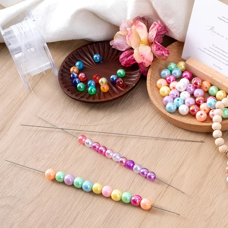 2 pc Stainless Steel Needle With Opening Side For Threading Beads AndStrings, DlY Beads Threading Tool  Jewelry Making