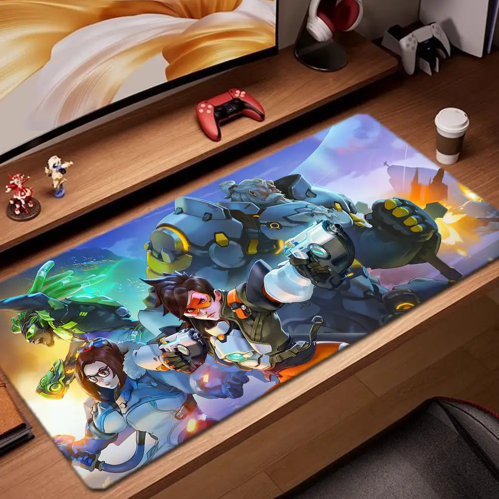 

Коврик для мыши Over Watch, игровые аксессуары, коврик для клавиатуры XXL, большой запирающий край, настольный коврик 900X400 мм, игровой коврик для мыши
