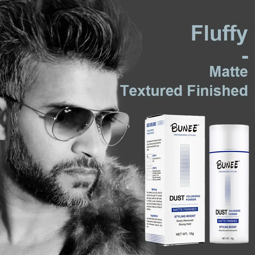 Poudre de coiffure longue durée pour hommes, contrôle de l'huile, look naturel, cheveux moelleux, volume, style, S9S5