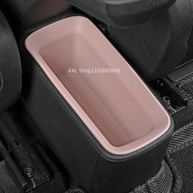 Estilo de coche para BYD Seagull, caja de almacenamiento trasera de coche en capas, caja de almacenamiento Interior, contenedor de basura, accesorios para automóviles