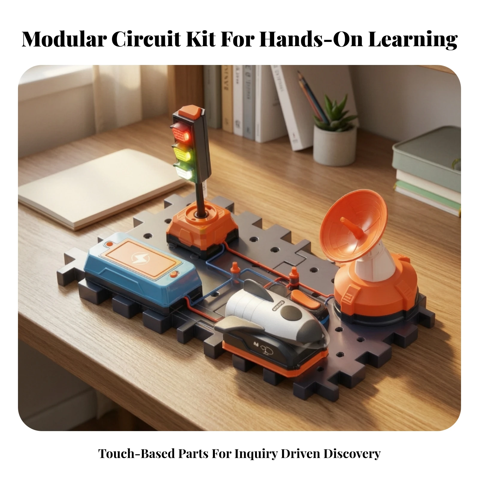 Electronic Building Blocks STEM Circuit Experiment Kit Electronics Exploration Kit Modular Electronic Building Set Science
