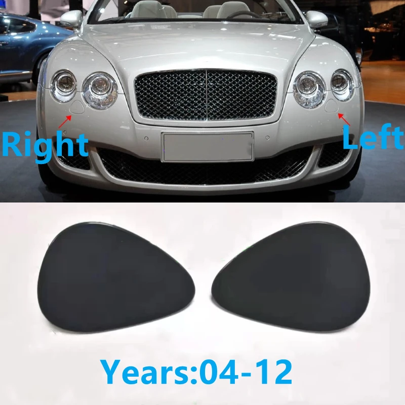 

Car Front Left Right Headlight Headlamp Spray Washer Jet Cap Cover For Bentley Continental GT GTC 2004-2018