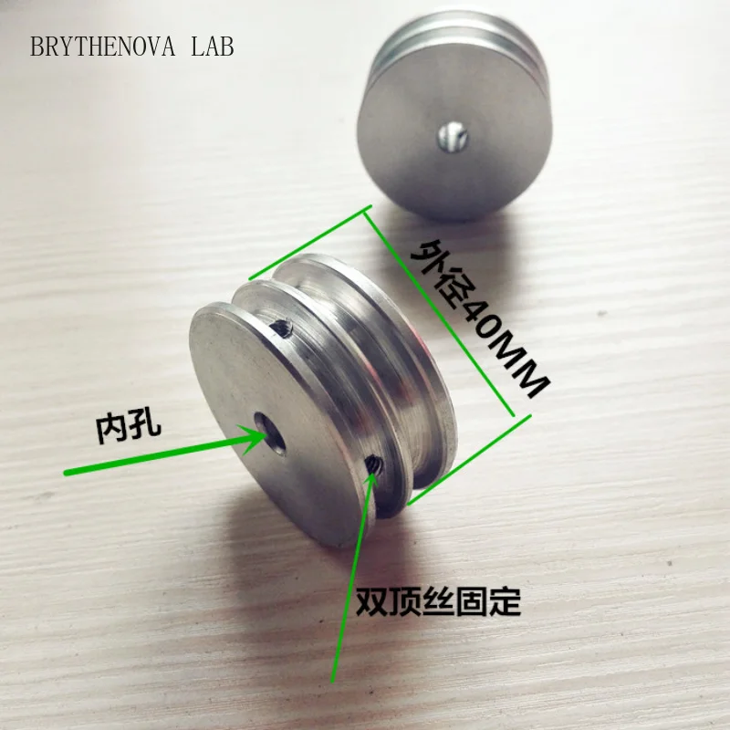 Double groove round belt pulley transmission wheel model Motor Belt Pulley Outer Diameter 40mm 6/7/8/9/10/11/12/14/15/16 Mm