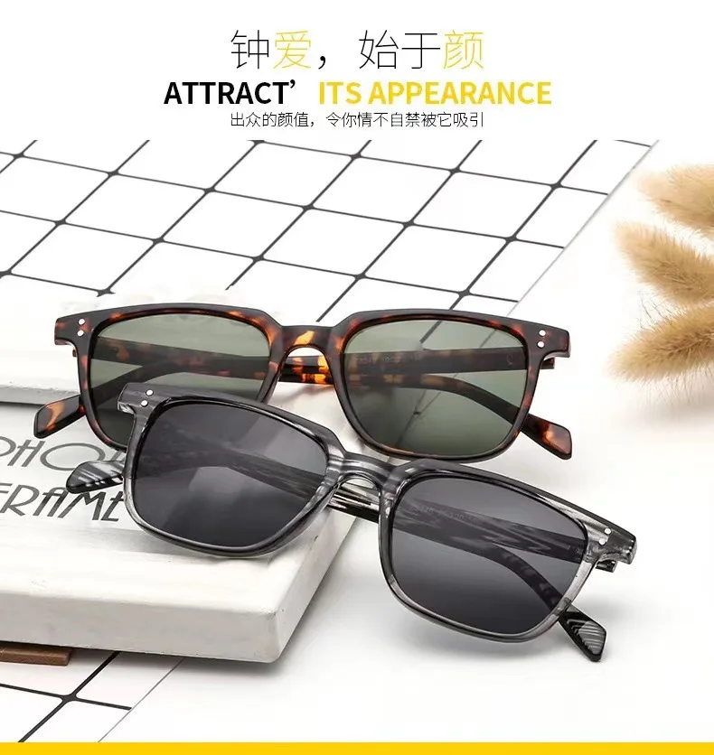 New Fashion Square Driver Sunglasses Men Vintage Shades Male Sun Glasses Brand Design Mirror Retro Oculos De Sol Masculino