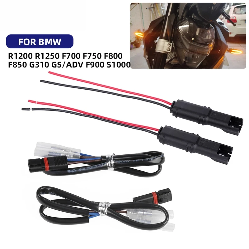 

Turn Signal Wiring Adapter Indicator Wire Plug Connector For BMW F900 F800 F850 F750 GS R1200GS R1250GS S1000RR F900XR R NineT