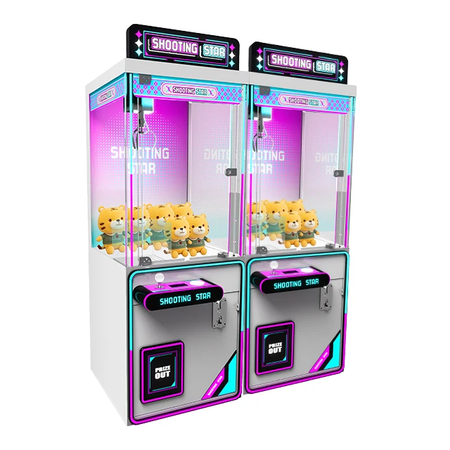 

Small Claw Crane Machine Coin Operated Games Mini Plush Toy Vending Machine With Bill Acceptor
