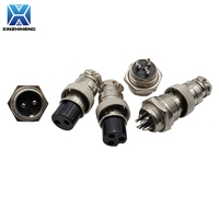 1Set GX16 Male - Female Metal Circular Aviation Plug Socket Connector 16mm 2Pin/3Pin/4Pin/5Pin/6Pin/7Pin/8Pin/9Pin/10Pin