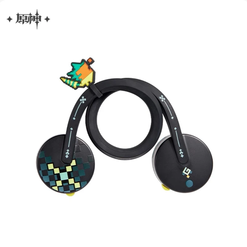 

miHoYo Official Genuine Genshin Impact Kinich Theme Impression Series Leafless Hanging Neck Fan Cosplay Anime Game Gifts Fashion