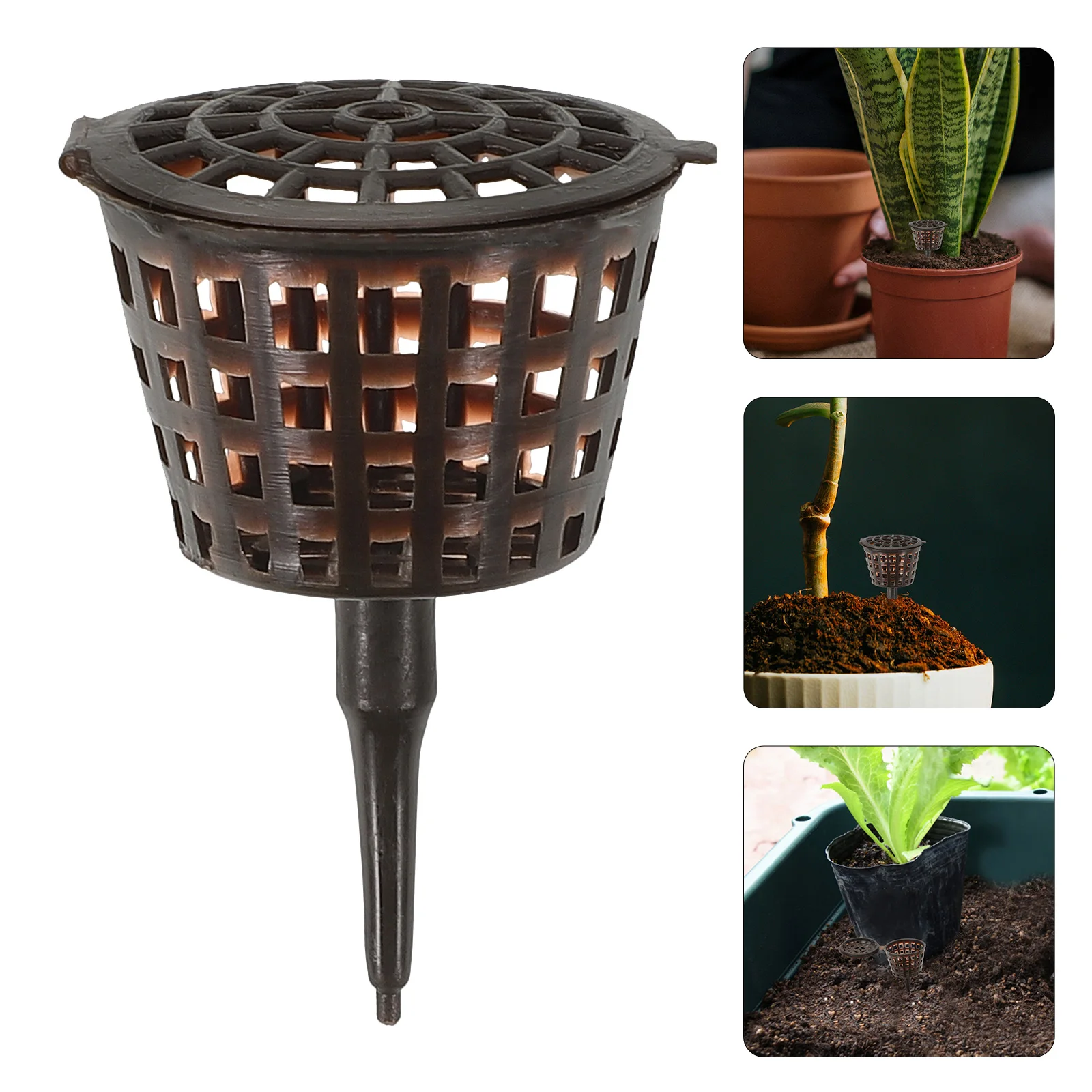 

20pcs Box High Quality Plastic Bonsai Fertilizer Holder Easy Use Grow Plants Nutrients Dissolve Windproof Animal Resistant