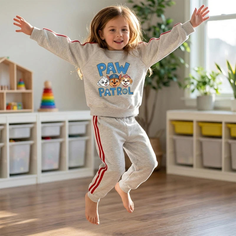 2026 Spring Children Side Stripe Trousers Sets Kids Casual Tracksuit Boys O Neck Hoodies and Long Pant Two Piece New Style