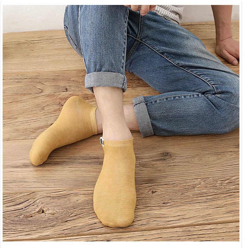 10 Paar kurze Socken Retro männlich solide Low Tube Boots socken Alien Ausdruck lustige Socken Sommer atmungsaktive Baumwolle Herren Schiffs socken