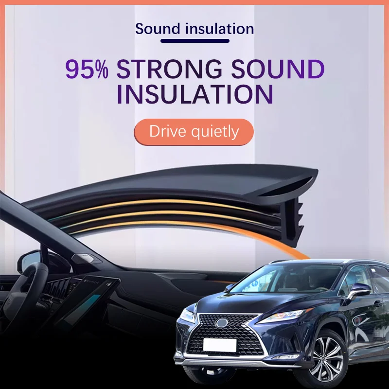 

Car Dashboard Sealing Strip Interior Auto Noise Sound Insulation Rubber Trim Weatherstrip For Lexus RX RX300 RX330 RX270 RX200t