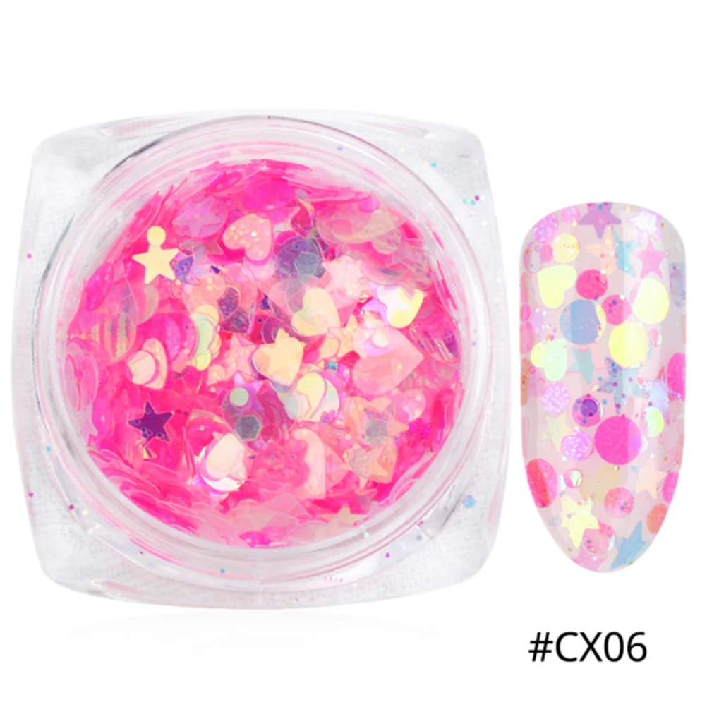 

12pcs Nail Sequins Lightweight Durable DIY Manicures Decoration Accessories Perfect Gift Women Nail Art Supplies