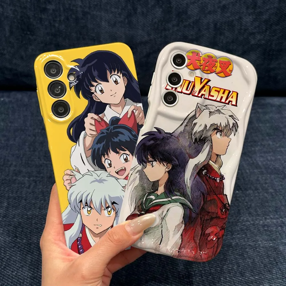 Anime I-Inuyasha Cover For Samsung Galaxy A56 A55 A54 A51 A25 A17 A06 A05 Feilin Phone Case Wave Oil Phone Case