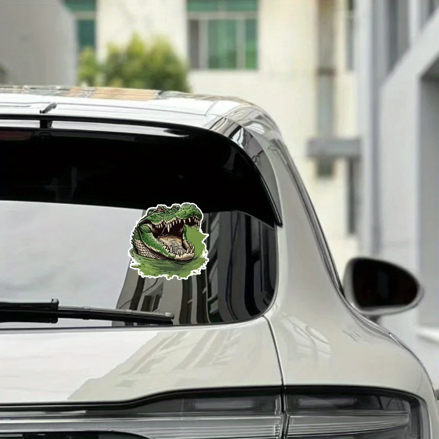 

1pc Alligator Mouth Matte Vinyl Sticker Waterproof Decal for Motorcycle Helmet Body Fuel Tank