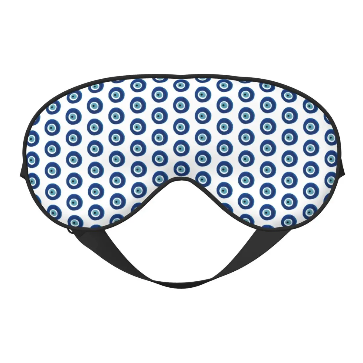 

Watercolor Evil Eye Nazar Sleep Eye Masks Hamsa Lucky Charm Double Side Nap Health Eye Cover Travel Men Women Creative Eye Patch
