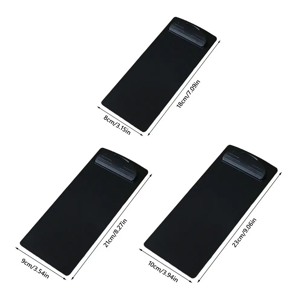 High Quality Plastic Menu Clip Multi-size Multicolor Writing Support Pad Multi-functional Office Document Clips